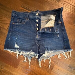 Distressed High-Rise Women's Shorts